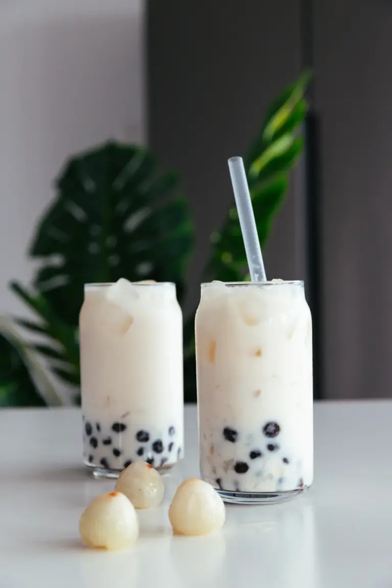 lychee bubble milk tea |chinasichuanfood.com