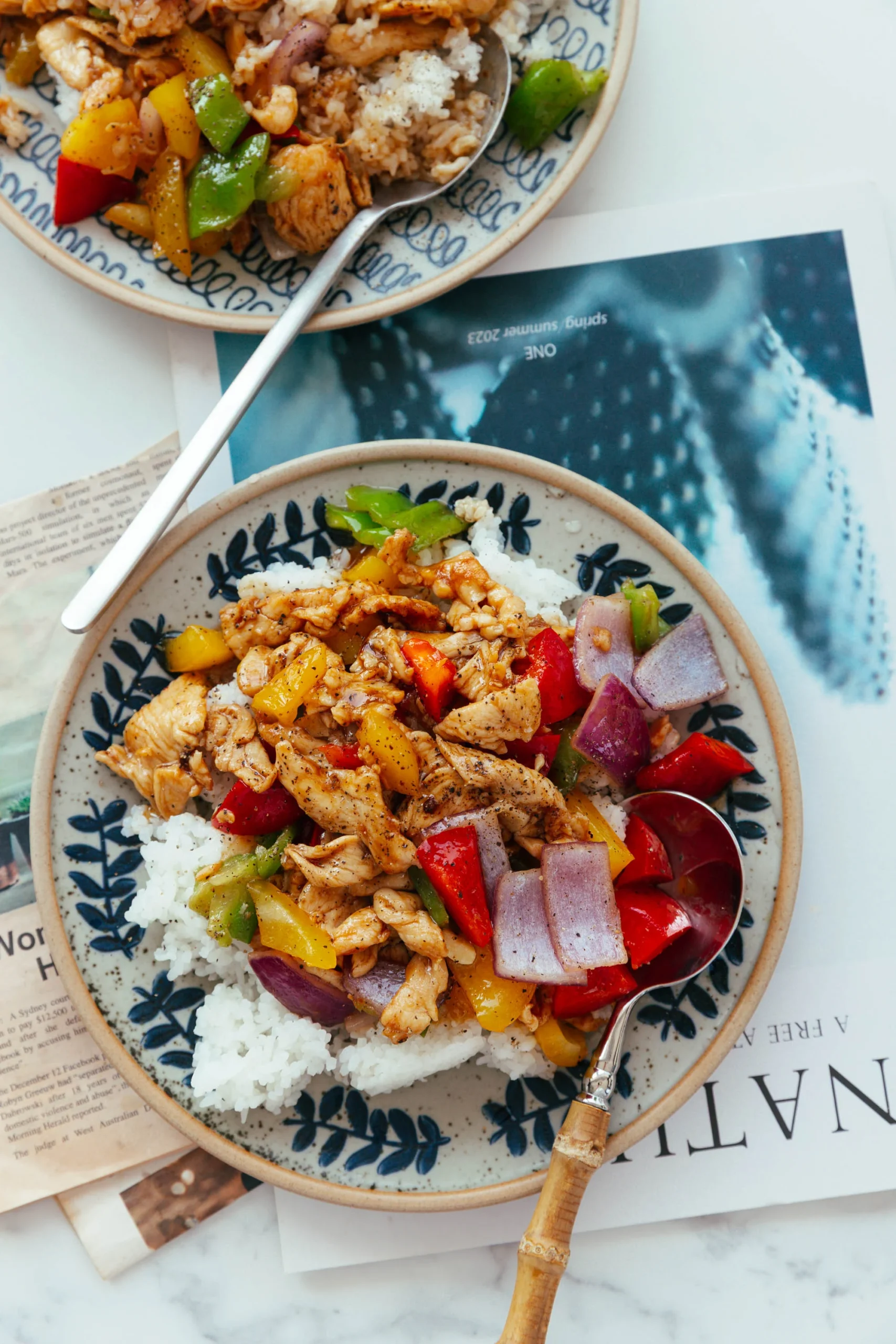 Chicken and bell pepper stir fry | chinasichuanfood.com