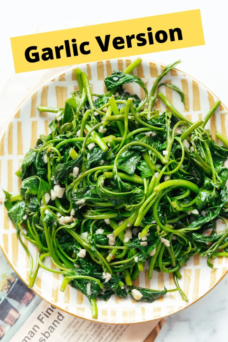 sweet potato leaf stir fry | chinasichuanfood.com