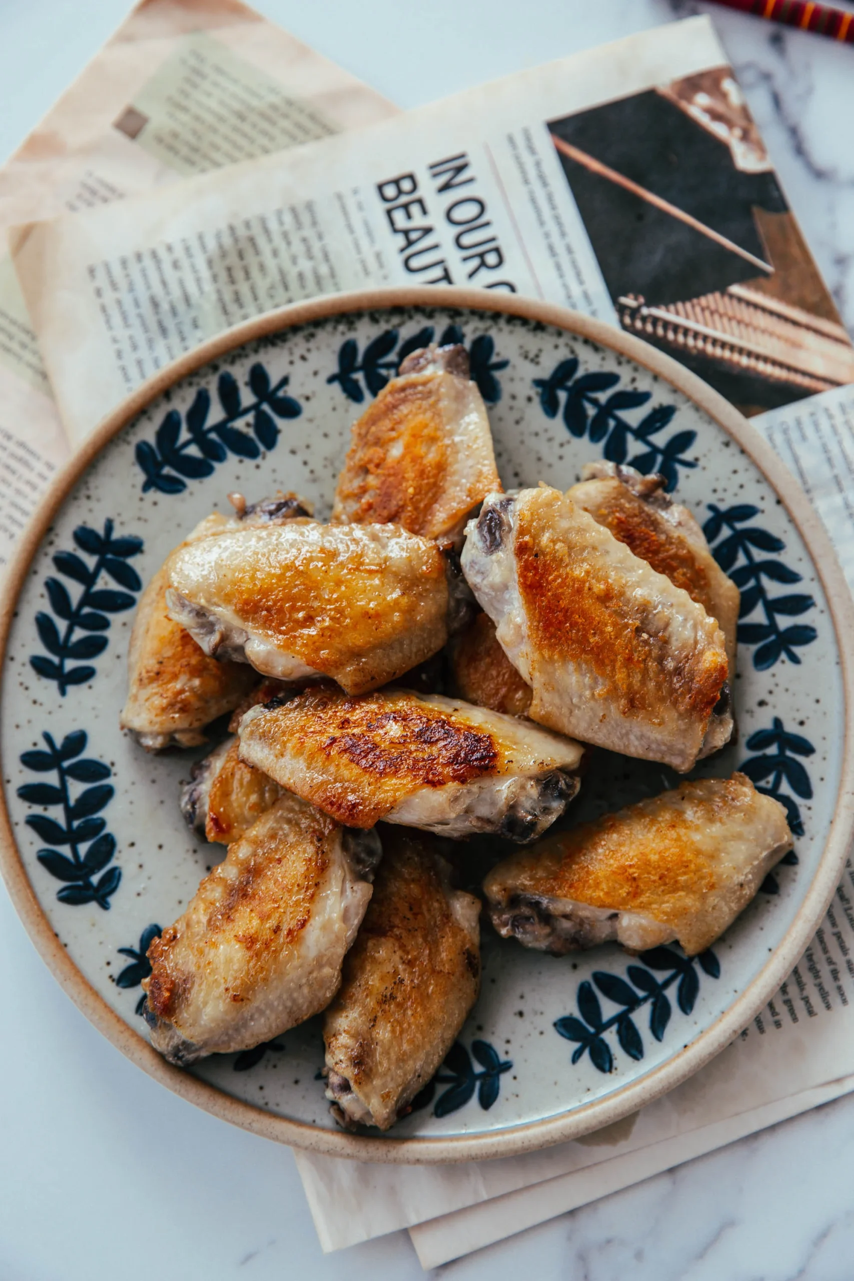 pan-fried chicken wings | chinasichuanfood.com