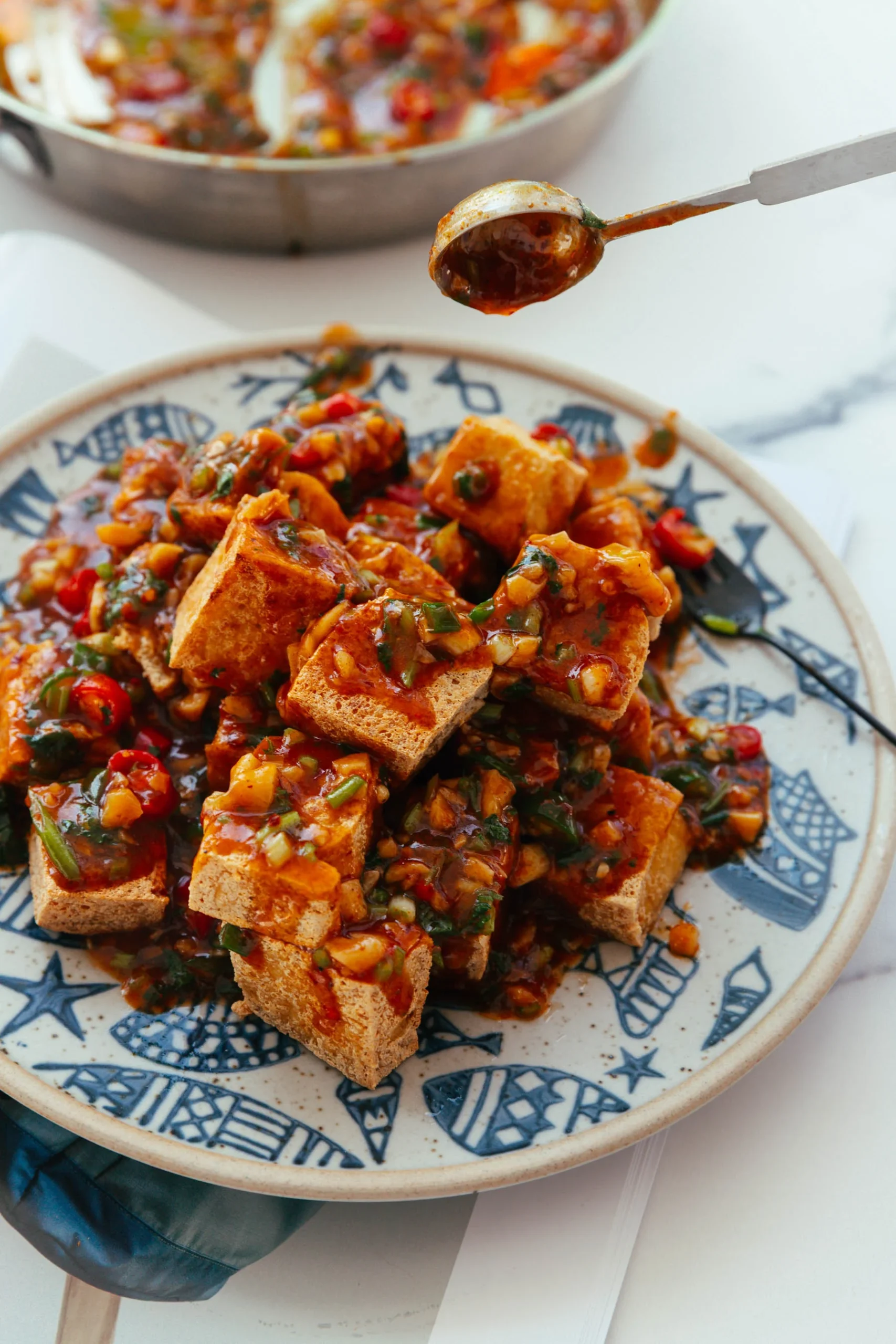 crispy tofu with garlic sauce |chinasichuanfood