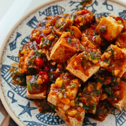 crispy tofu with garlic sauce |chinasichuanfood