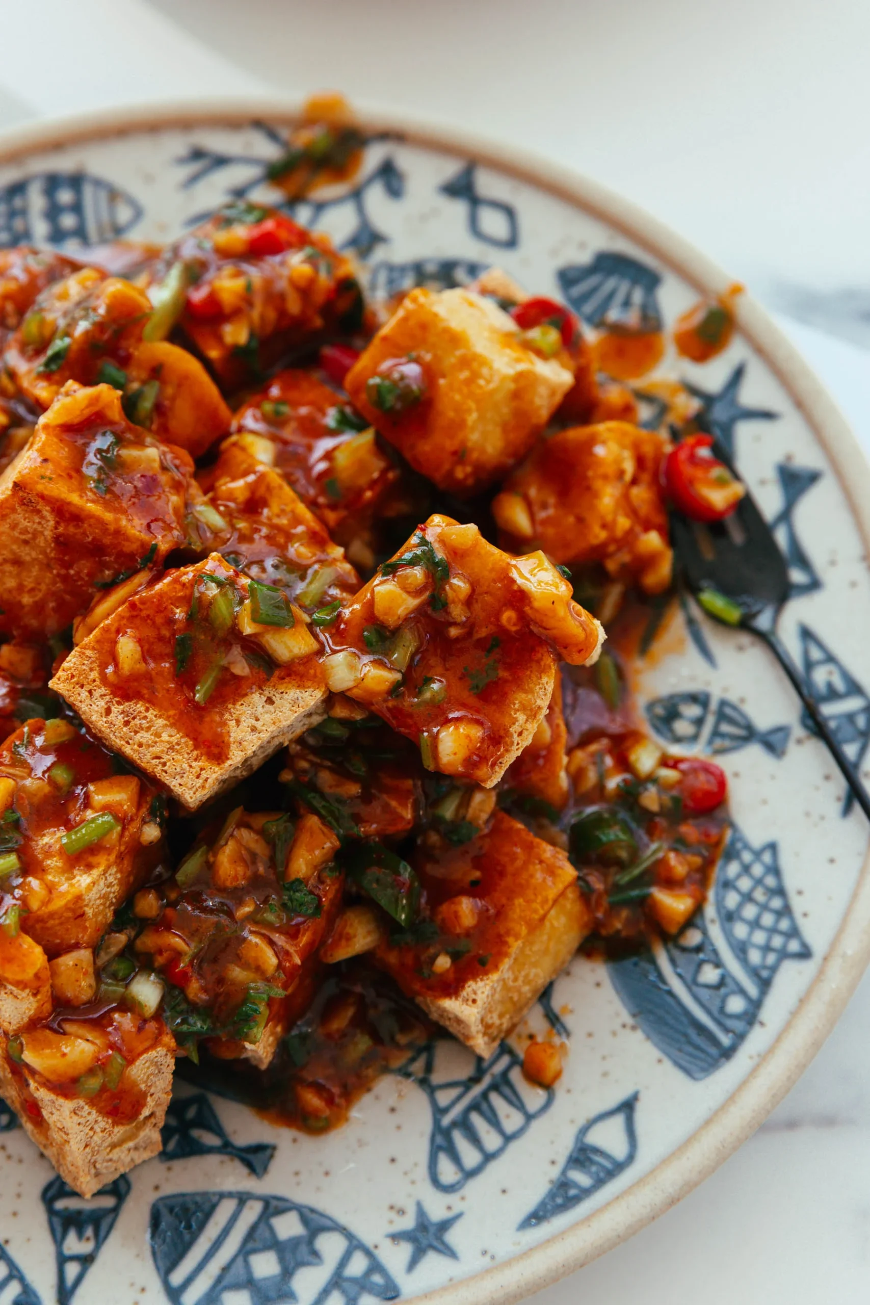 crispy tofu with garlic sauce | chinasichuanfood