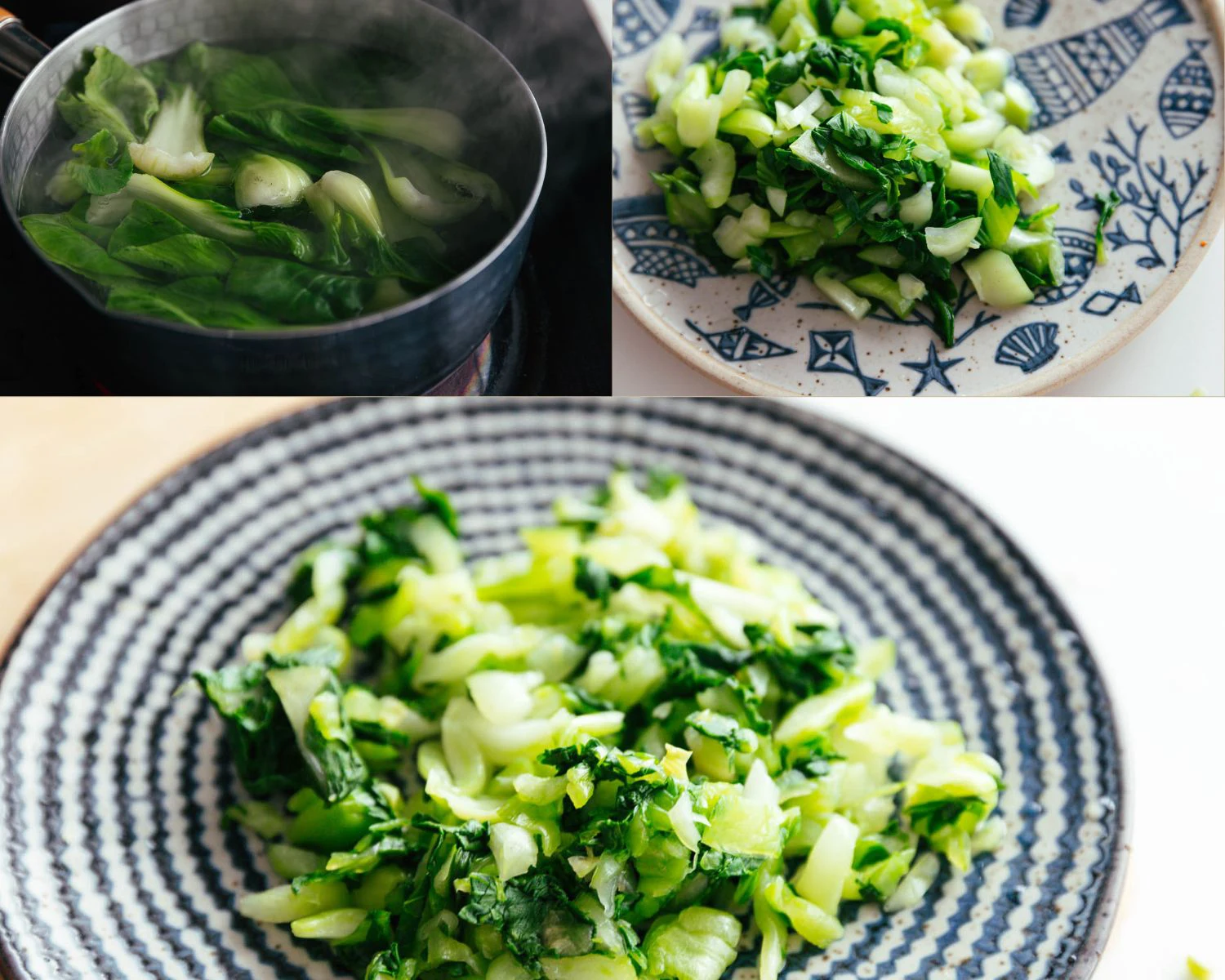 bok choy and crispy potatoes| chinasichuanfood.com