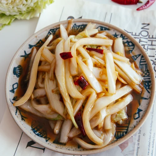 hot and sour napa cabbage