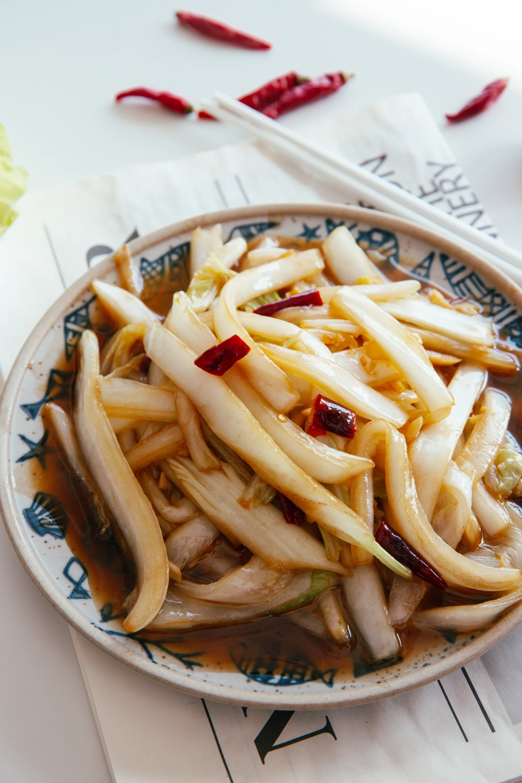 hot and sour napa cabbage