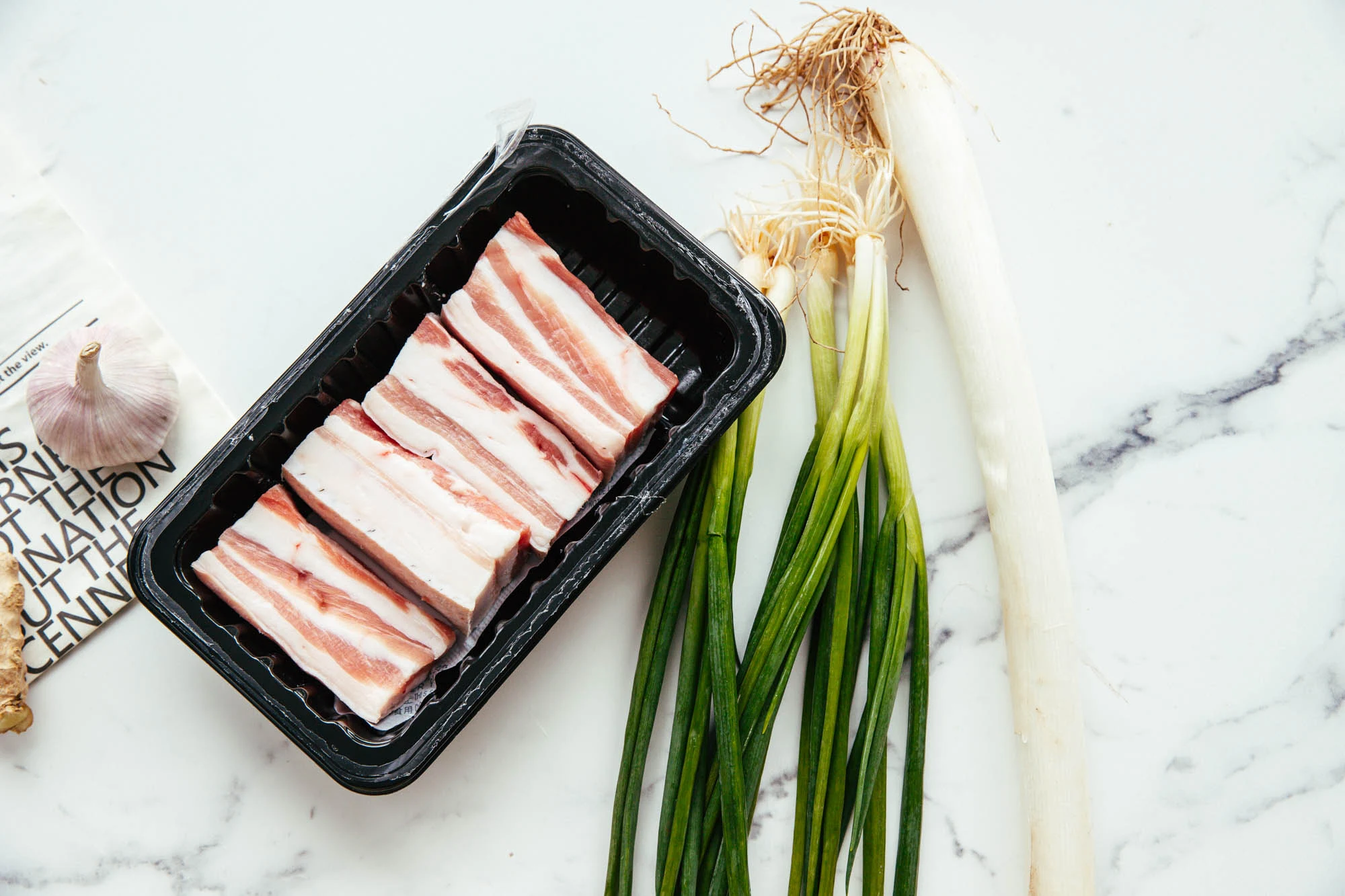 scallion and pork belly stir fry| chinasichuanfood.com