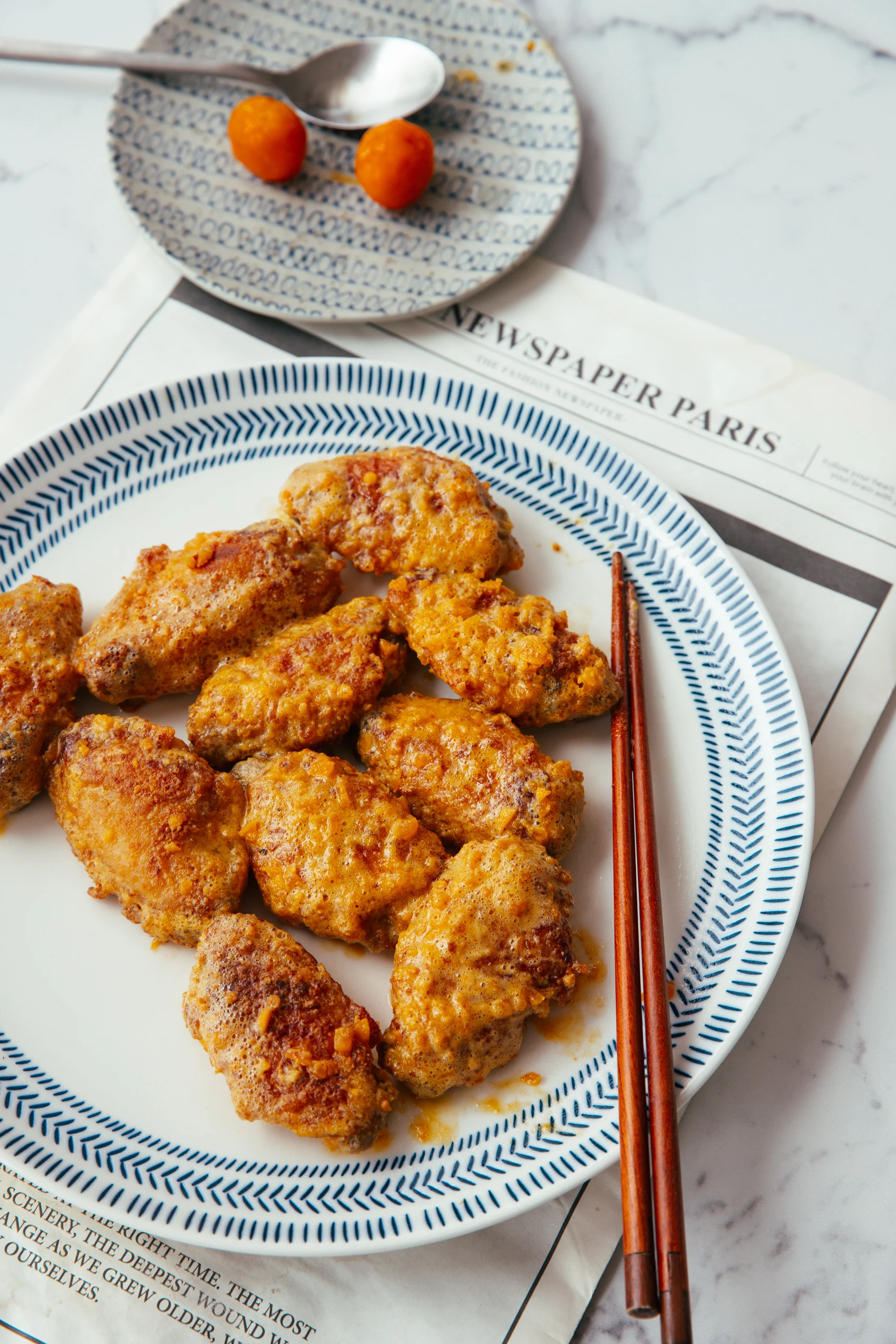 chicken wings with salted egg yolk | chinasichuanfood.com