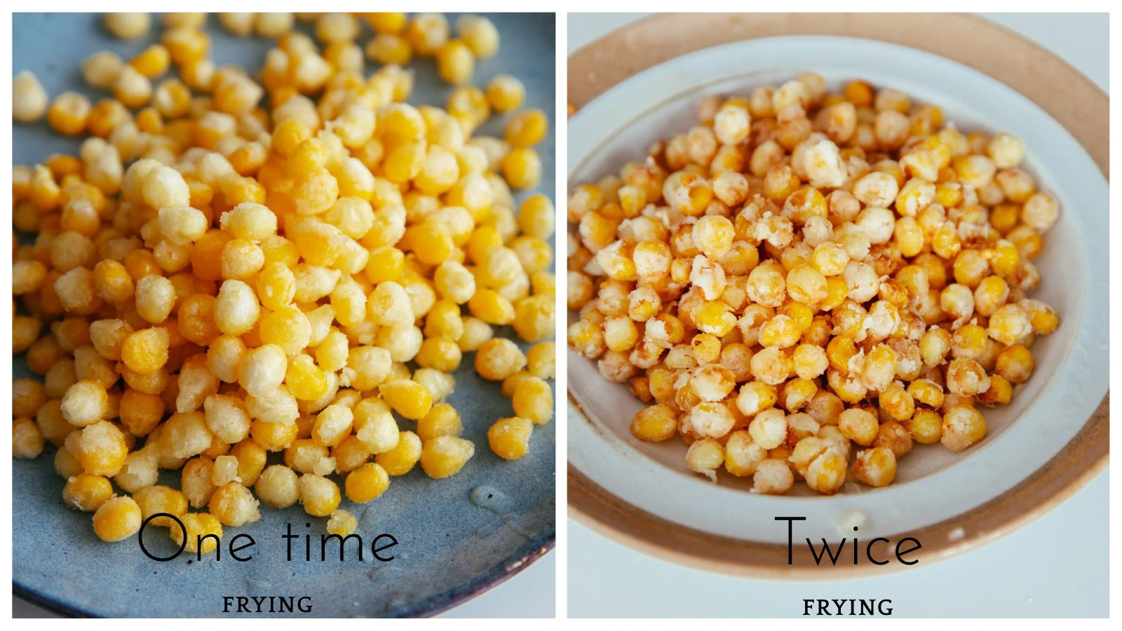 one time frying vs twice frying 