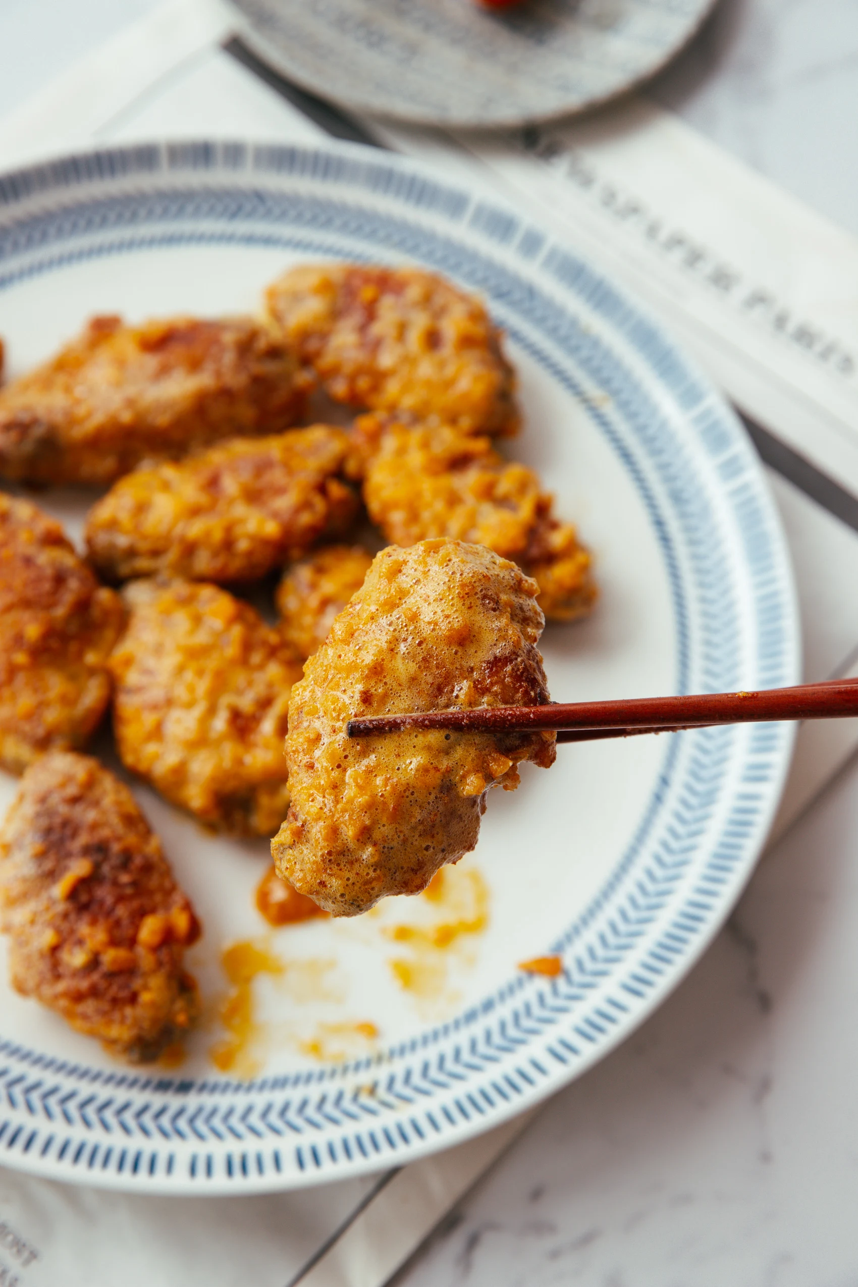 Salted Egg Chicken Wings