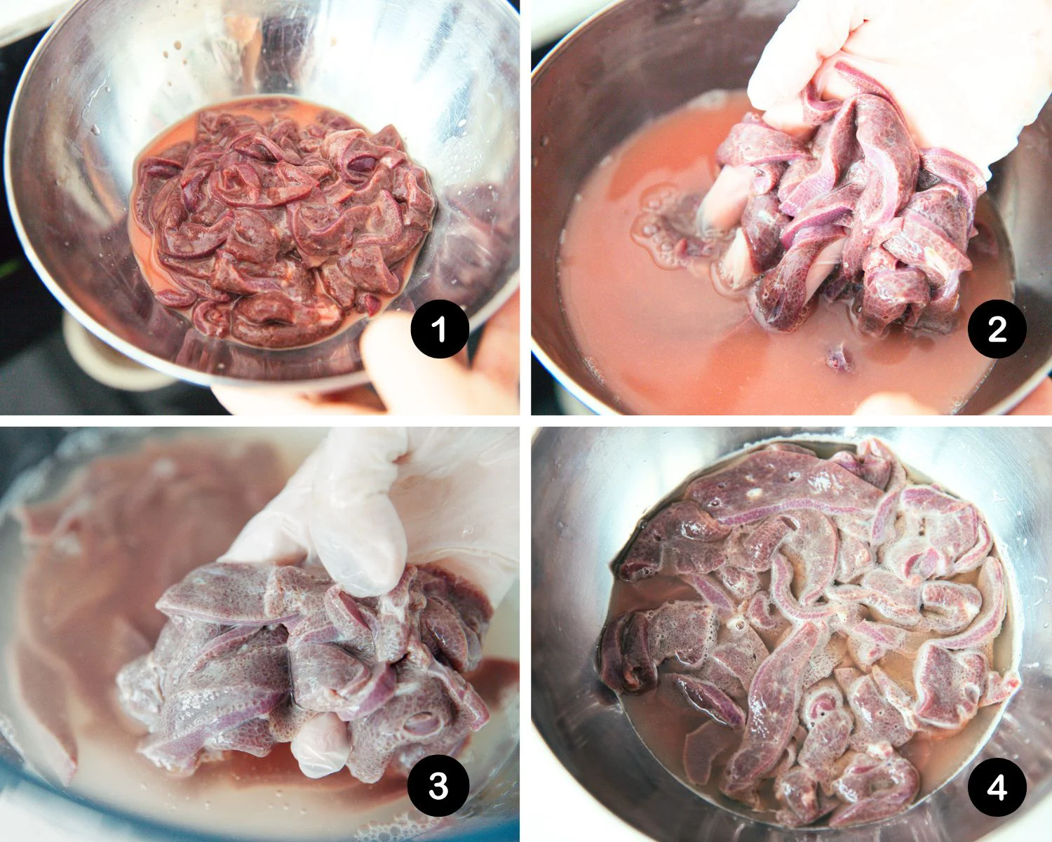 how to clean pork liver 