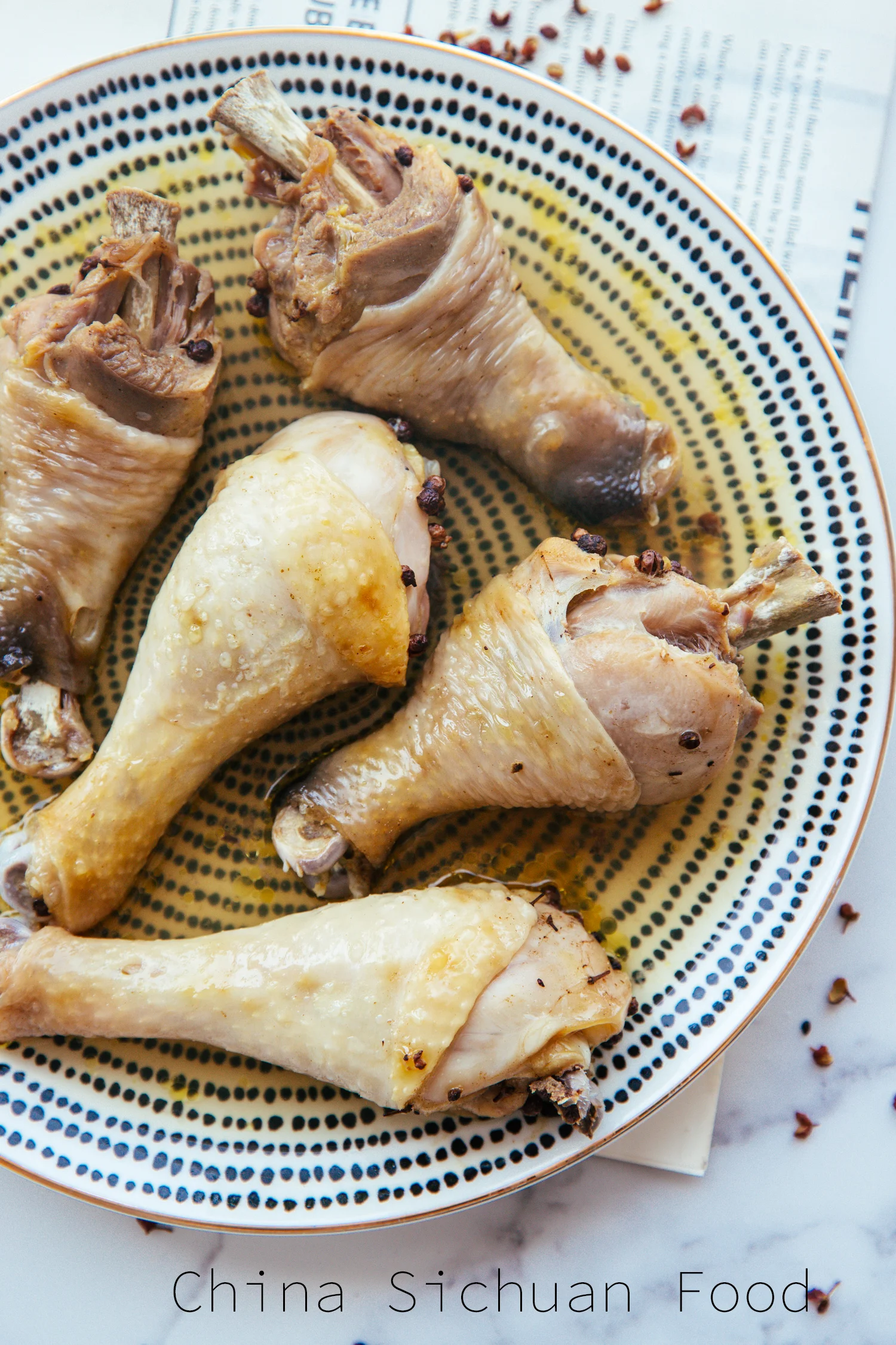 Steamed Sichuanpeppercorn chicken