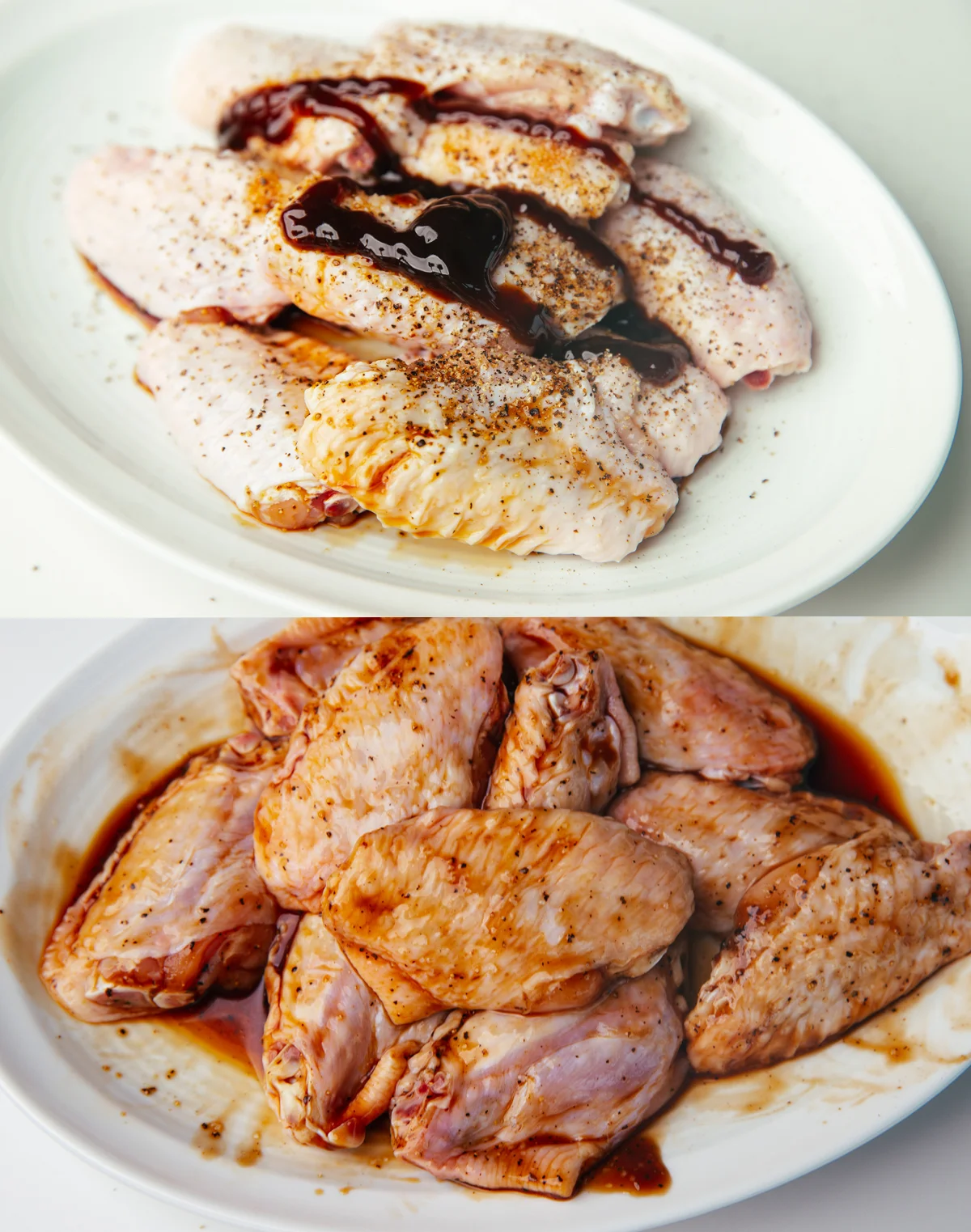 marinating the chicken