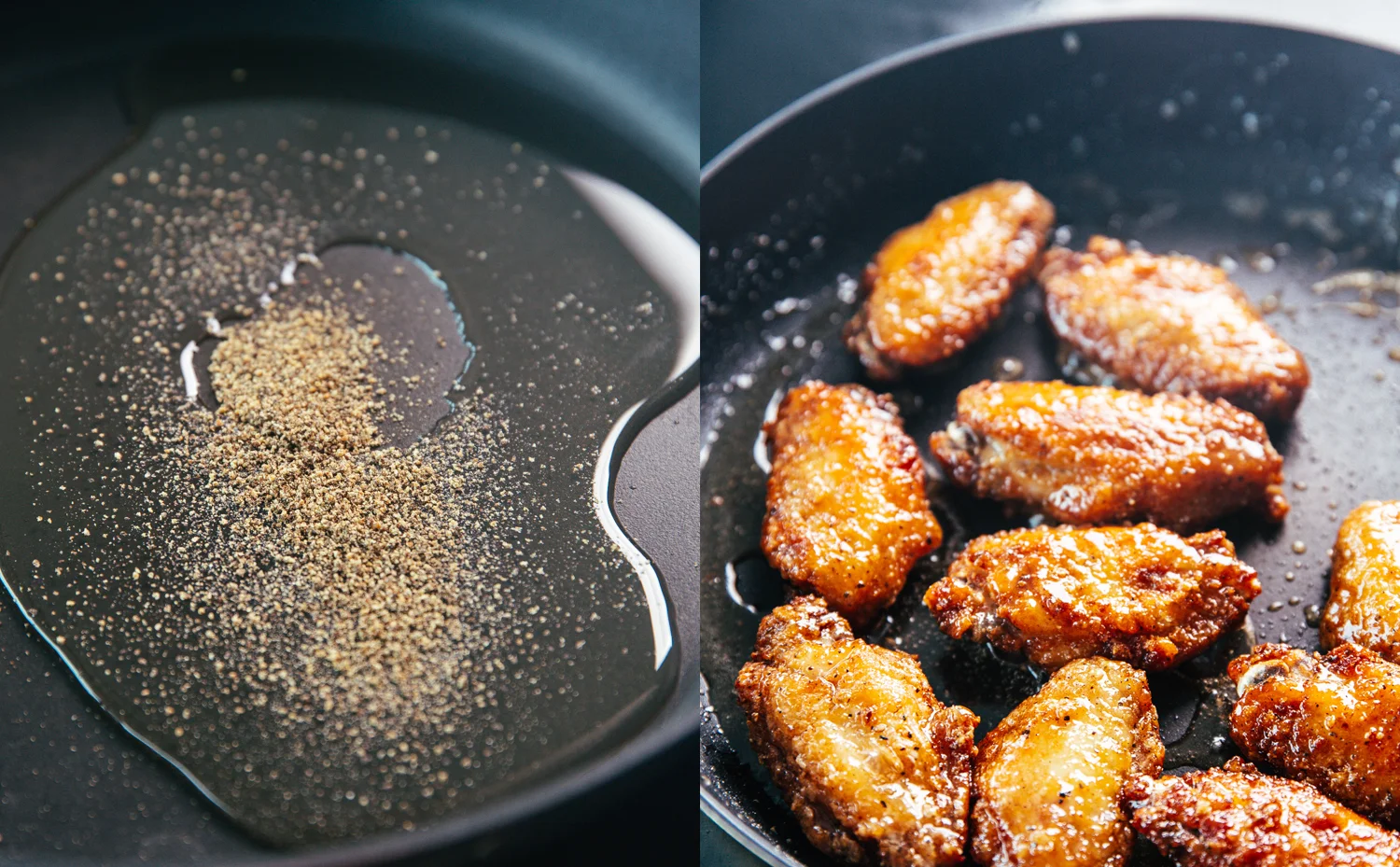 mix the chicken wings with honey