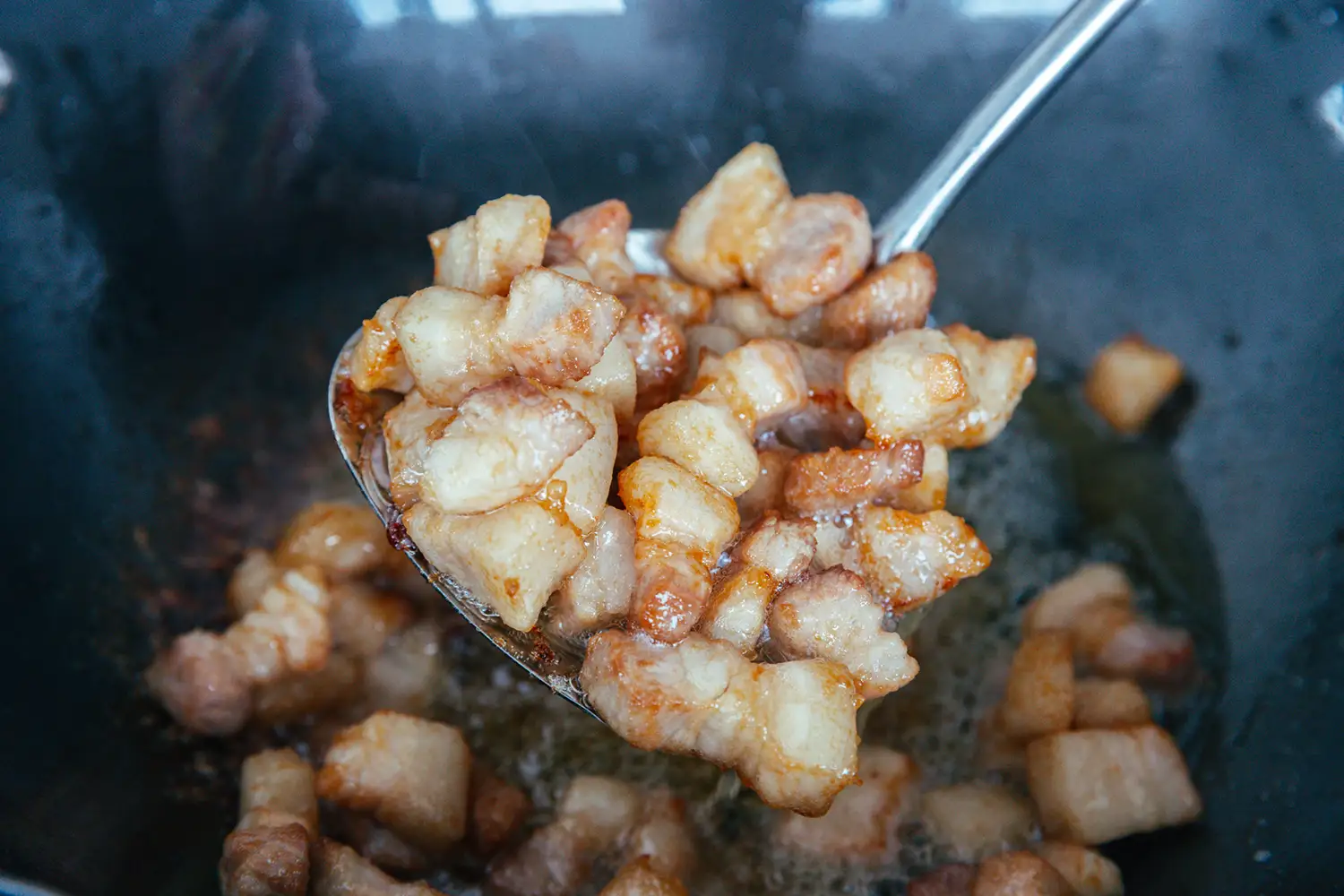 Mala Pork Belly- sear the pork belly