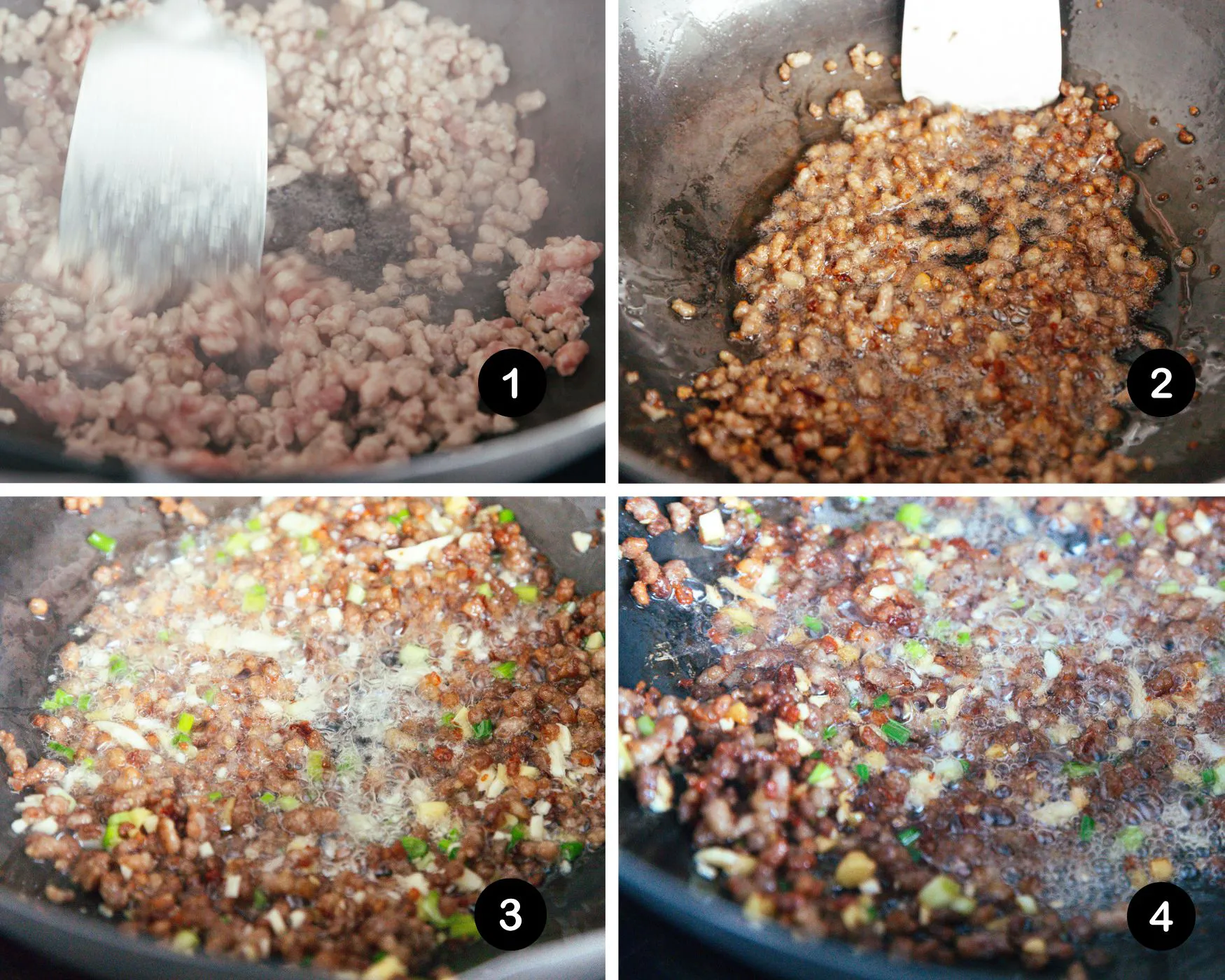 crispy cucumber and minced pork stir fry- crispy minced pork