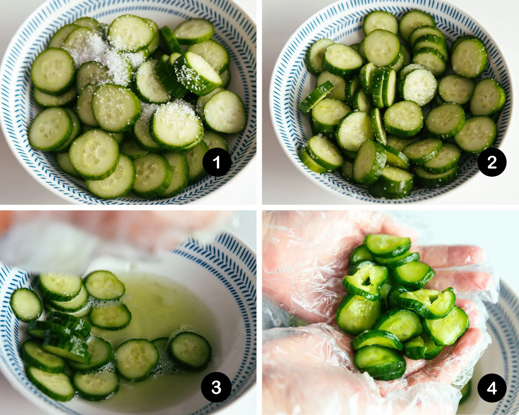 crispy cucumber and pork stir fry step