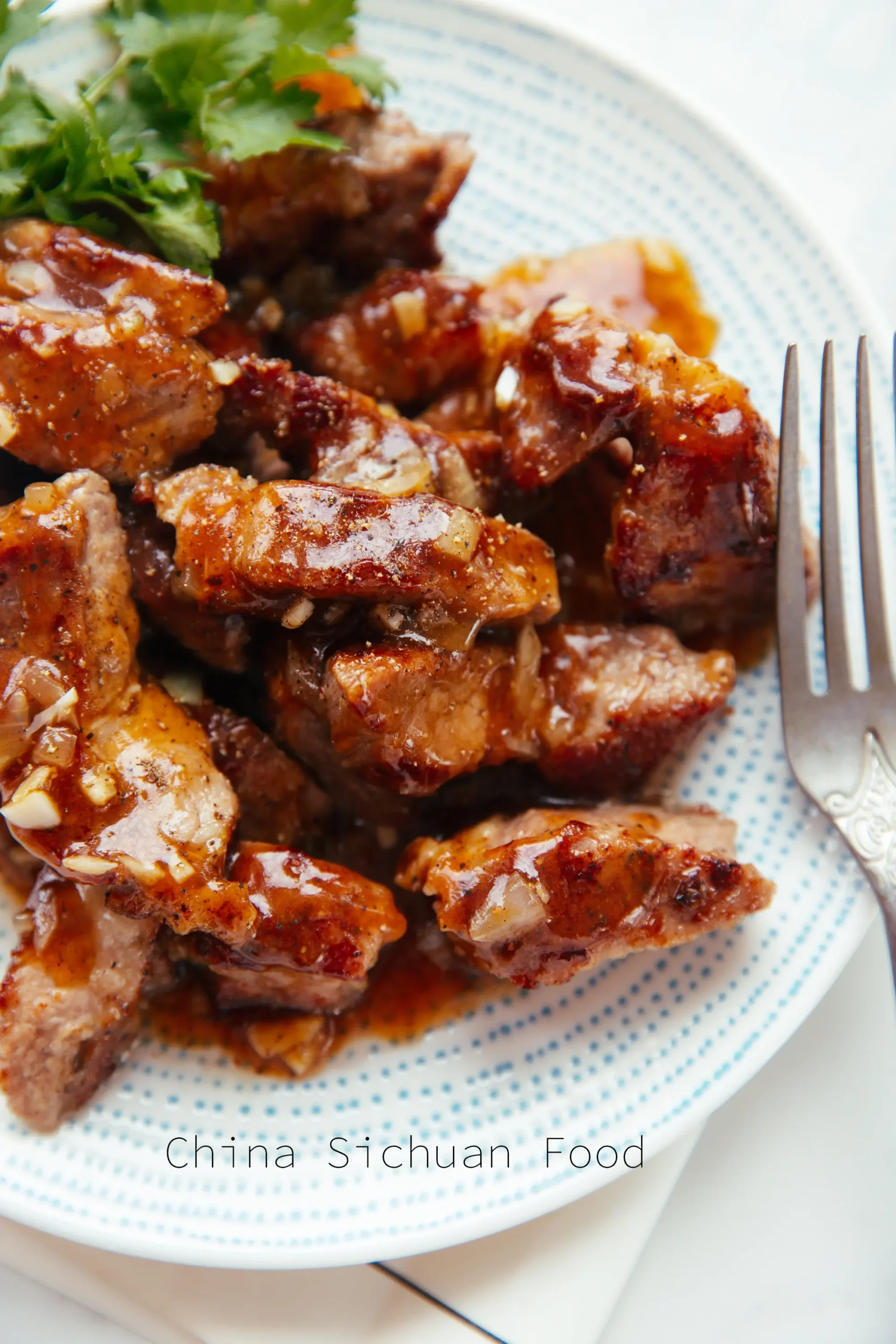 Black Pepper Sauce Pork Chop- China Sichuan Food