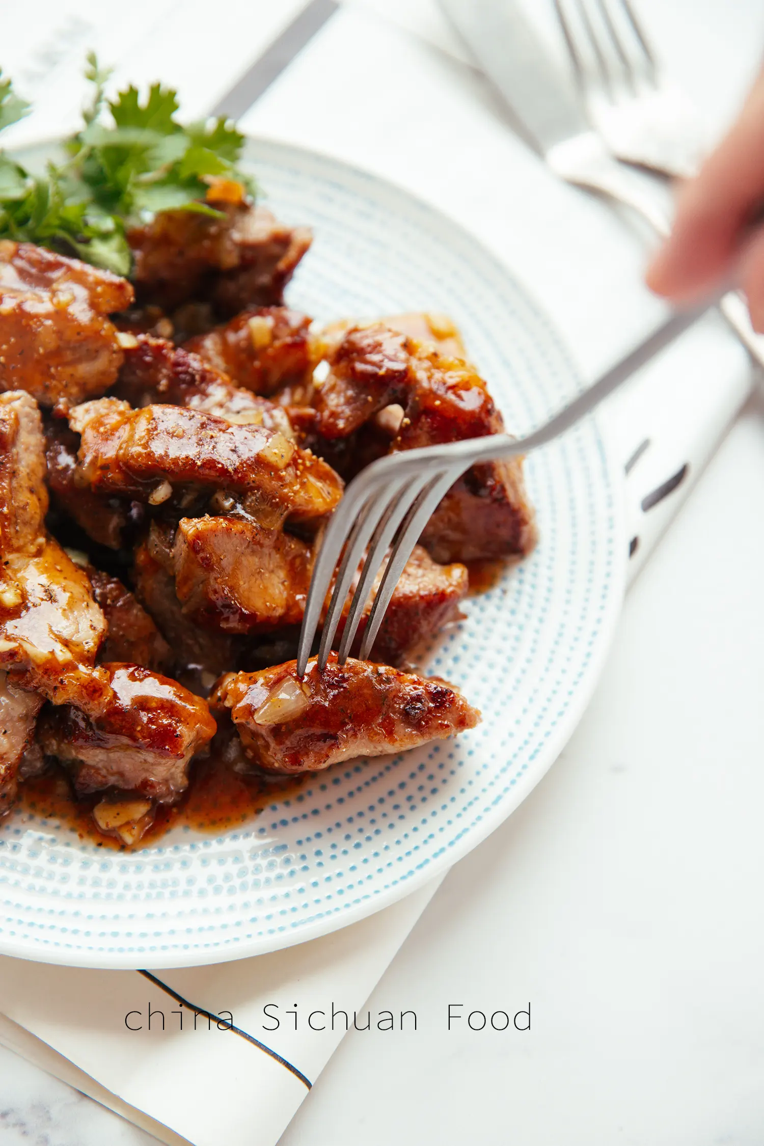 Black Pepper Sauce Pork Chop-China Sichuan Food