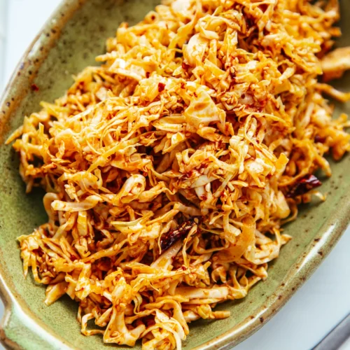 hot and sour cabbage salad