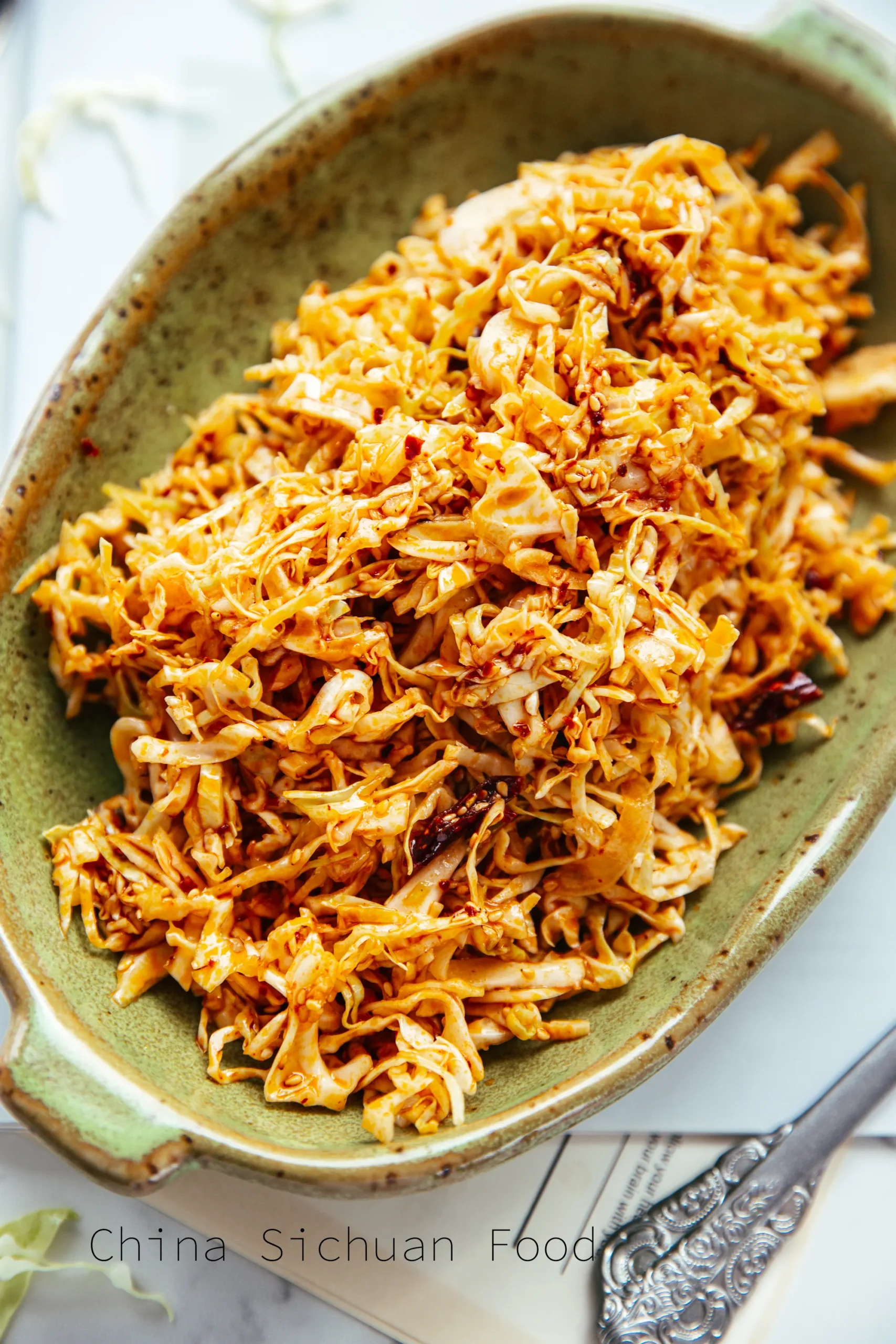 hot and sour cabbage salad