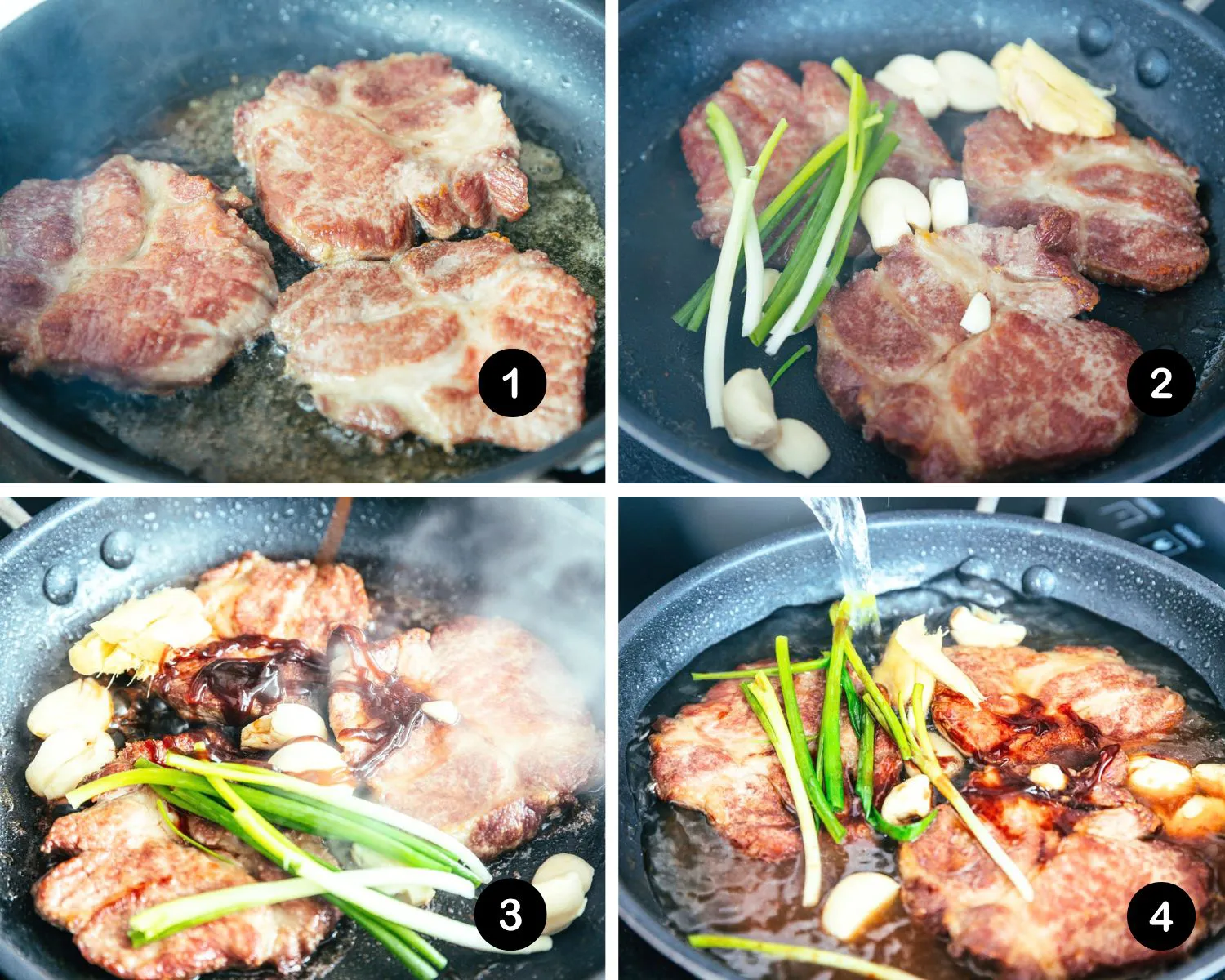 palm sauce pork step